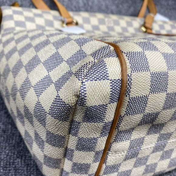 100% Authentic Louis Vuitton Totally White Damier Azur Canvas Tote Bag - Picture 6 of 16